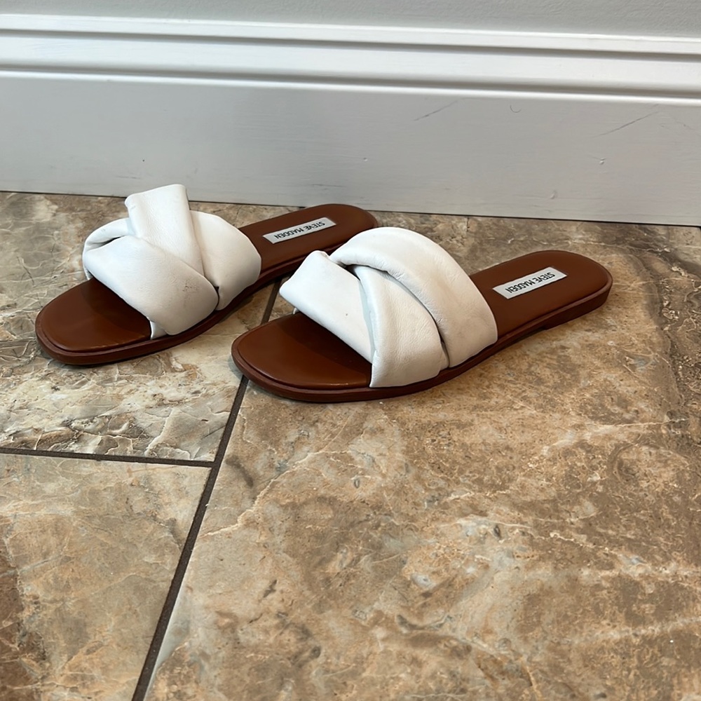 Women’s Steve Madden White Sandals